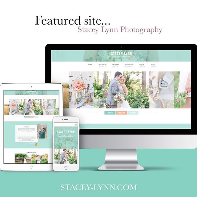 How gorgeous are the colors on this site?! Stacey converted from Showit desktop to Showit5 last year. I am absolutely in love with her branding! Check out the live site at Stacey-Lynn.com.